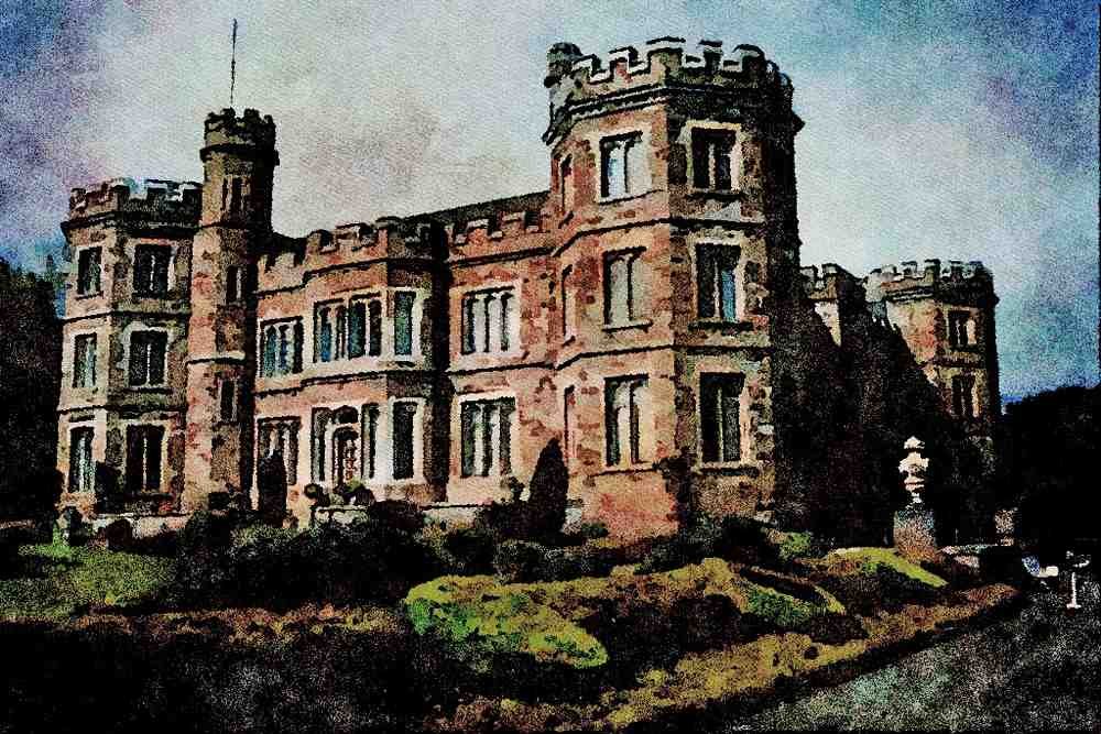 656016 Mount Edgecumbe House A4 Limited Edition Watercolour Print