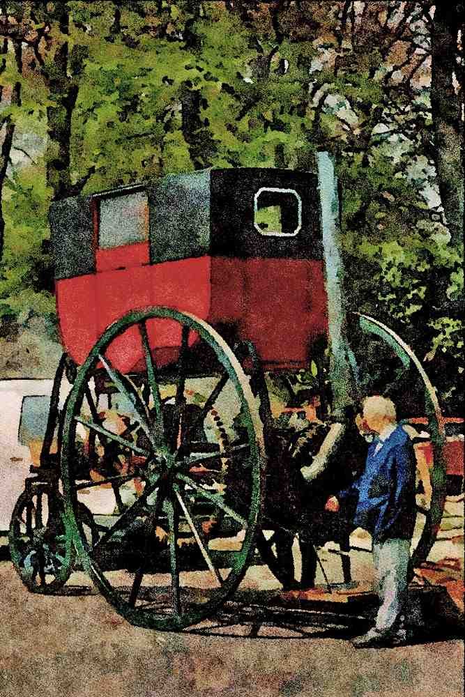 656023 Replica Of 1802 Trevithick Steam Carriage, Camborne A4 Limited Edition Watercolour Print