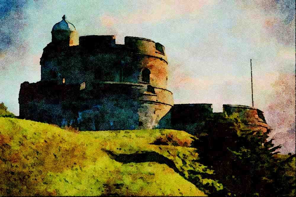 656027 St. Mawes Castle A4 Limited Edition Watercolour Print