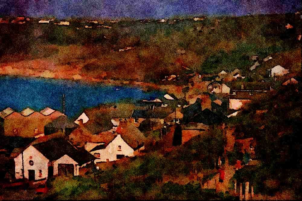 656032 Sennen Cove A4 Limited Edition Watercolour Print