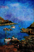656035 Pleasure Boats, Polperro A4 Limited Edition Watercolour Print
