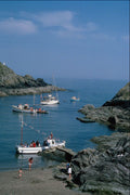 656035 Pleasure Boats, Polperro A4 Photo Print