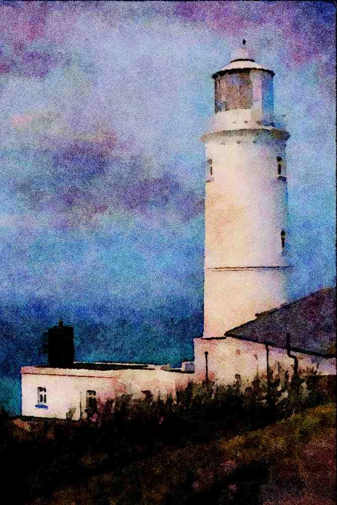 656041 Trevose Head Lighthouse A4 Limited Edition Watercolour Print