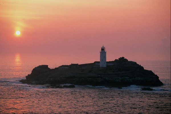 656044 Godrevy Lighthouse A4 Photo Print