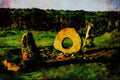 656047 Men an tol Or Devil's Eye A4 Limited Edition Watercolour Print