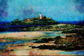 656051 Godrevy Beach And Lighthouse A4 Limited Edition Watercolour Print