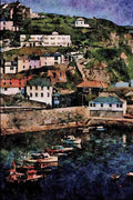 656056 Outer Harbor, Mevagissey A4 Limited Edition Watercolour Print