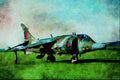 656068 _Harrier_ Jump Jet, R.N.A.S. Culdrose A4 Limited Edition Watercolour Print
