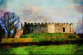 656074 Restormel Castle A4 Limited Edition Watercolour Print