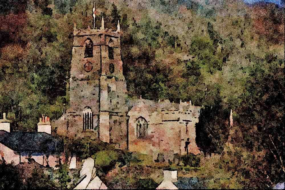 656081 St. Neot's Church A4 Limited Edition Watercolour Print