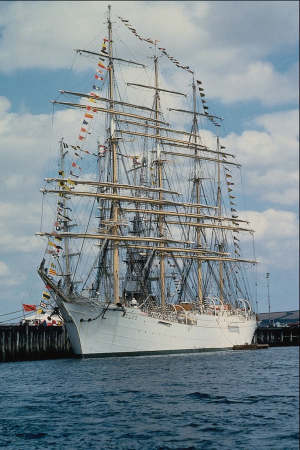656085 Russian Sail Training Ship, Falmouth Dock A4 Photo Print