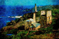 656086 The National Trust's Levant Mine A4 Limited Edition Watercolour Print