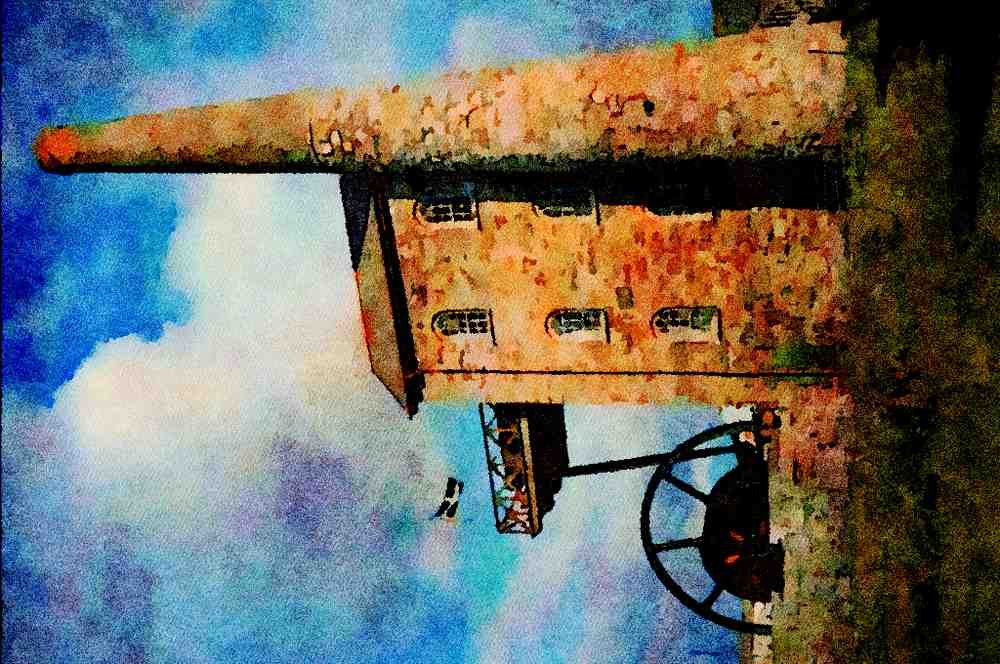 656087 East Pool Whim Cornish Engine A4 Limited Edition Watercolour Print