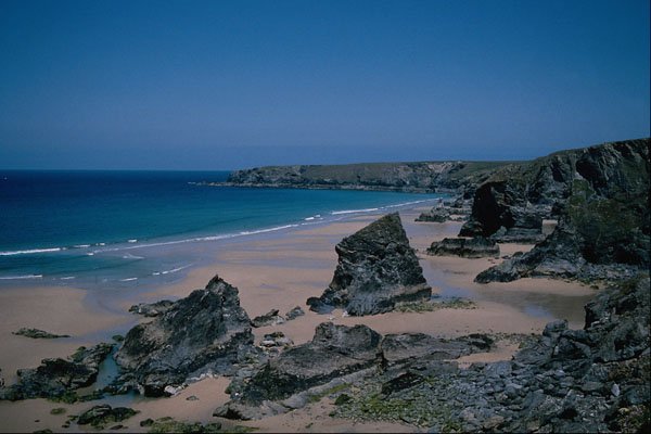 656089 Bedrutham Steps, Legendary Steps Of Cornish Giant A4 Photo Print
