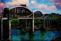 656097 Brunel's 1859 Prince Albert Bridge Saltash A4 Limited Edition Watercolour Print