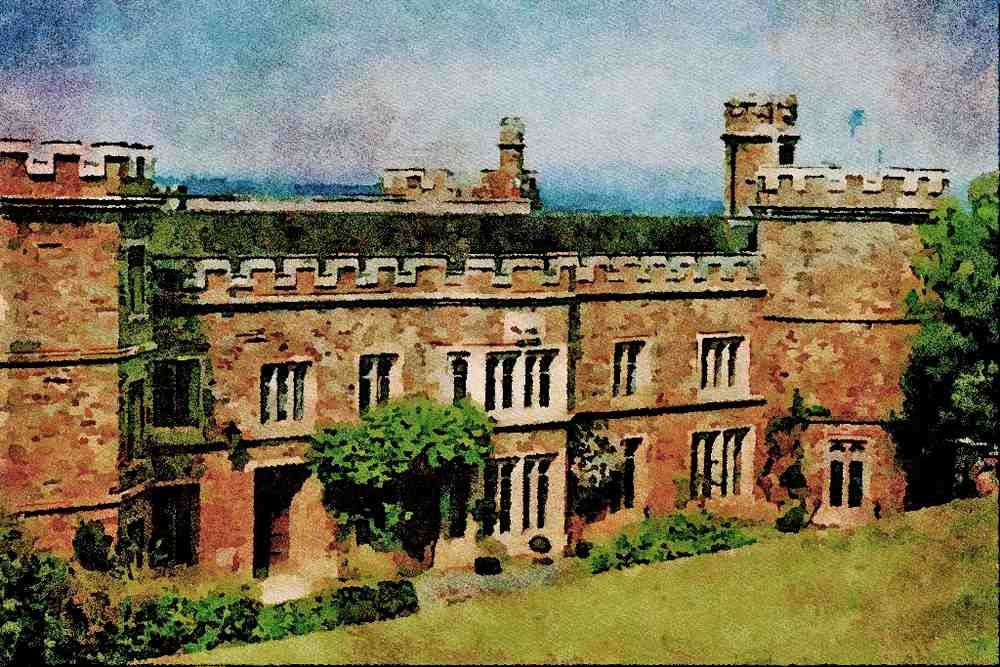 656098 Mount Edgecumbe House A4 Limited Edition Watercolour Print