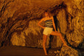 657018 Full length Shot Of A Girl Standing At The Beach A4 Photo Print