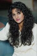 657044 Native Woman With Ring Curls A4 Photo Print