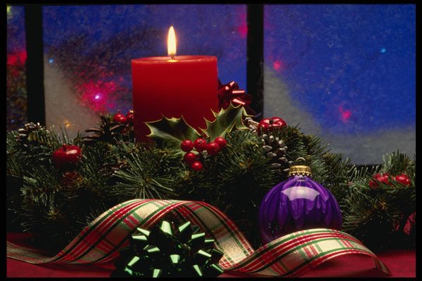658012 Christmas At Window A4 Photo Print