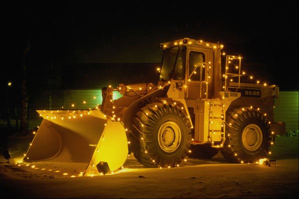 658032 Christmas Lights A4 Photo Print