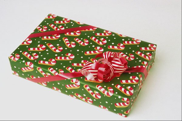 658043 Candy Cane Gift A4 Photo Print