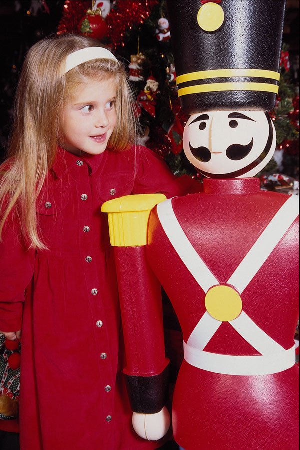 658048 A Girl And Toy Soldier A4 Photo Print