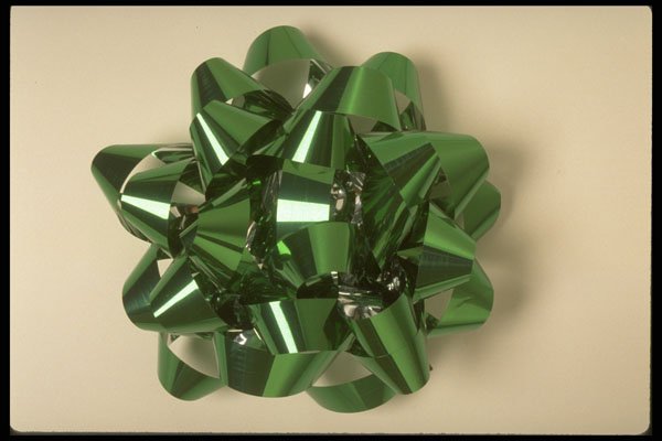 658056 Green Bow A4 Photo Print