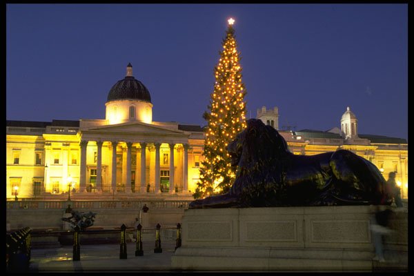 658064 Christmas, Trafalgar Square, London, England A4 Photo Print
