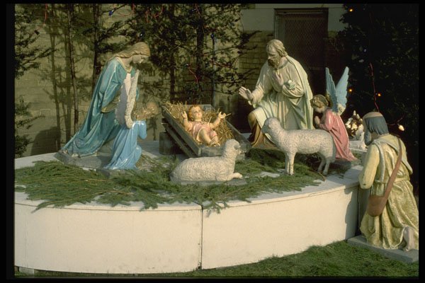 658094 Nativity Scene, Toronto, Canada A4 Photo Print