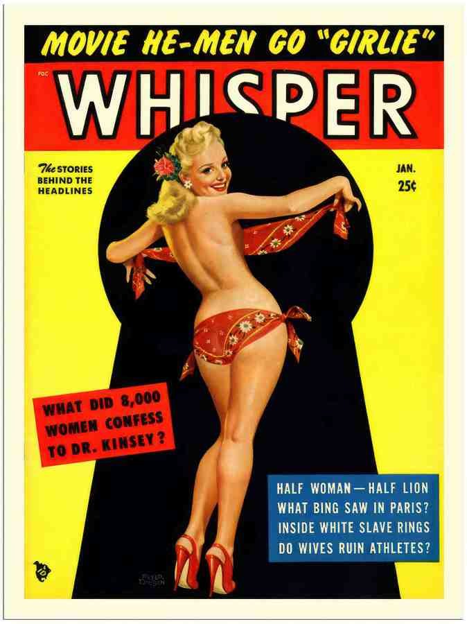 66 whisper glamour magazine cover 2 Vintage Advert A4 Photo Print