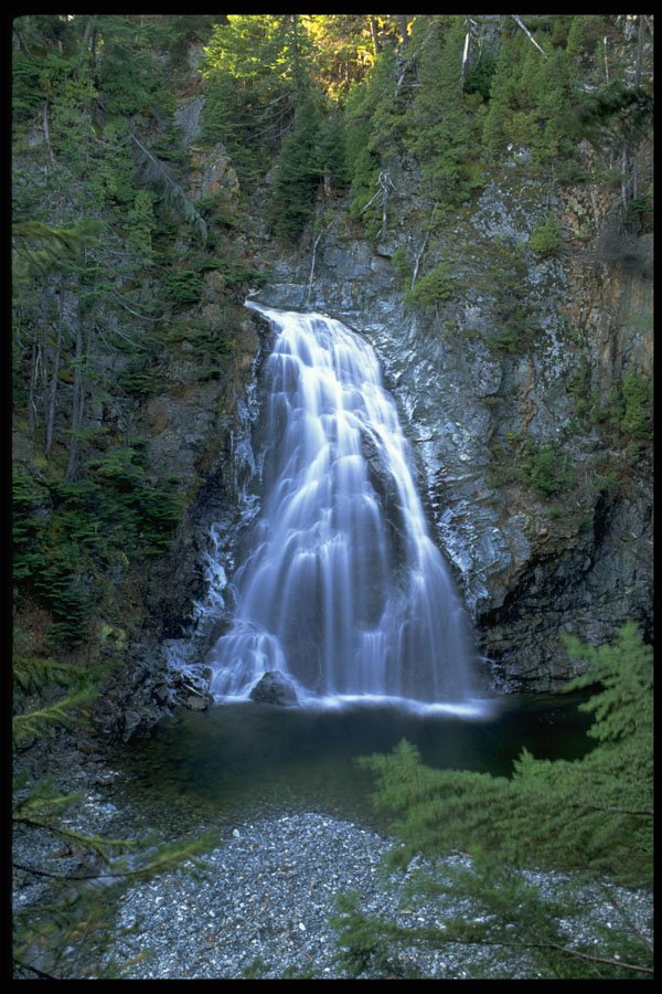 660078 Moore Creek Falls, Kitimat, British Columbia, Canada A4 Photo Print
