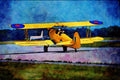 661003 Tiger Moth Aircraft, Trenton Air Show, 1990 A4 Limited Edition Watercolour Print
