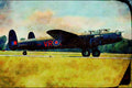 661004 Lancaster Bomber, Trenton Air Show, 1990 A4 Limited Edition Watercolour Print