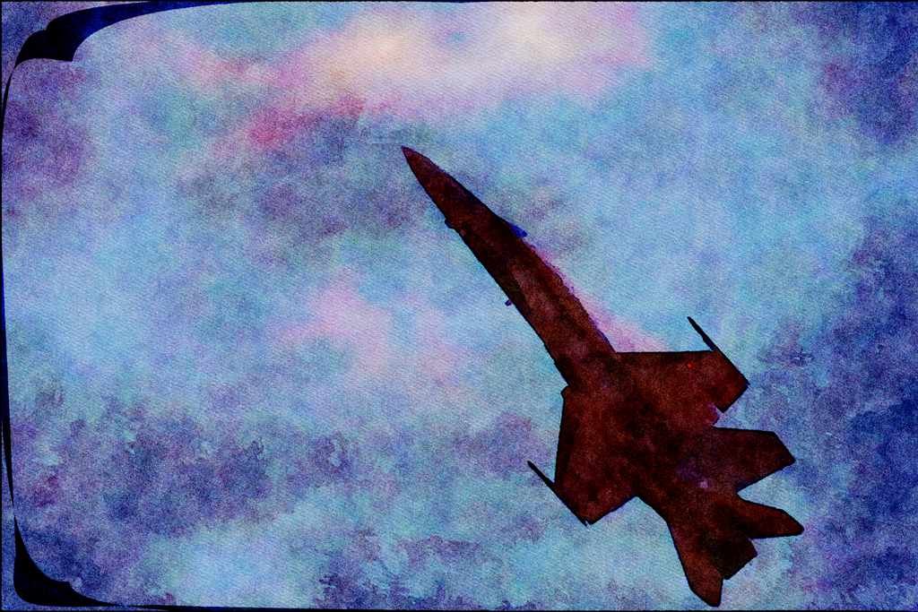 661005 CAF CF 18 In Climb, Trenton, 1990 A4 Limited Edition Watercolour Print