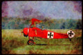 661006 Fokker Triplane, Trenton, 1988 A4 Limited Edition Watercolour Print