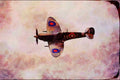 661027 Vickers, Supermarine Spitfire, Mk, IX A4 Limited Edition Watercolour Print