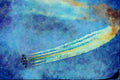 661034 Snowbirds, Trenton Air Show A4 Limited Edition Watercolour Print