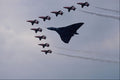 661038 Hawk And AVRO Vulcan B2 In Formation A4 Photo Print