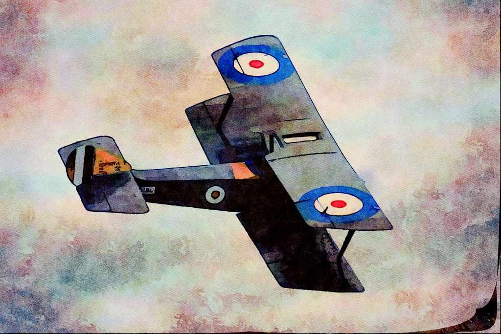 661050 Sopwith Pup A4 Limited Edition Watercolour Print