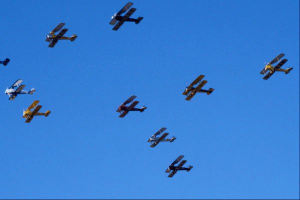 661056 De Havilland Tiger Moths Fly Past A4 Photo Print