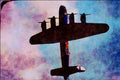 661062 BBMF AVRO Lancaster B2 (PA474) In Flight A4 Limited Edition Watercolour Print