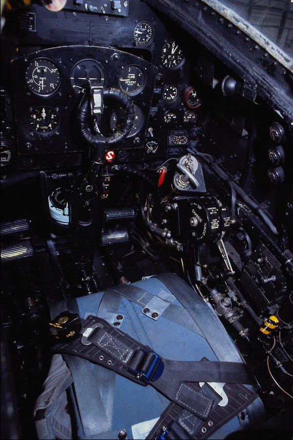 661064 Cockpit Of Spitfire PR.XIX (OM631) At BBMF Hanger, RAF A4 Photo Print
