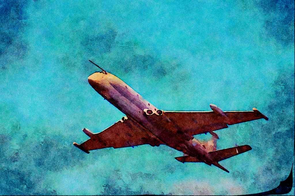 661082 Nimrod MR2P 206 Sq. RAF At Fairford A4 Limited Edition Watercolour Print