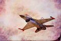 661085 RNLAF General Dynamics RF.16B Falcon In Flight A4 Limited Edition Watercolour Print