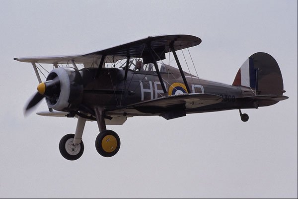 661086 Gloster Gladiator In Flight A4 Photo Print
