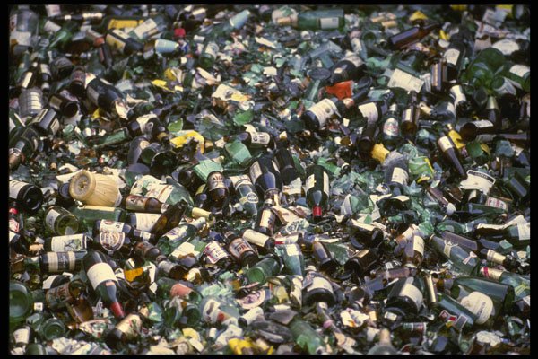 662019 Broken Bottles A4 Photo Print