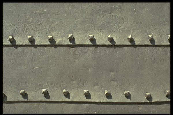662029 Rivet Lines A4 Photo Print