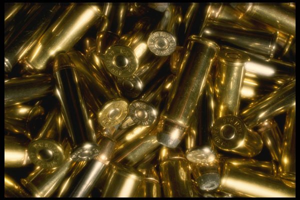 662037 Cartridges, Mixed .44 And .357 Magnums In Random Pile A4 Photo Print