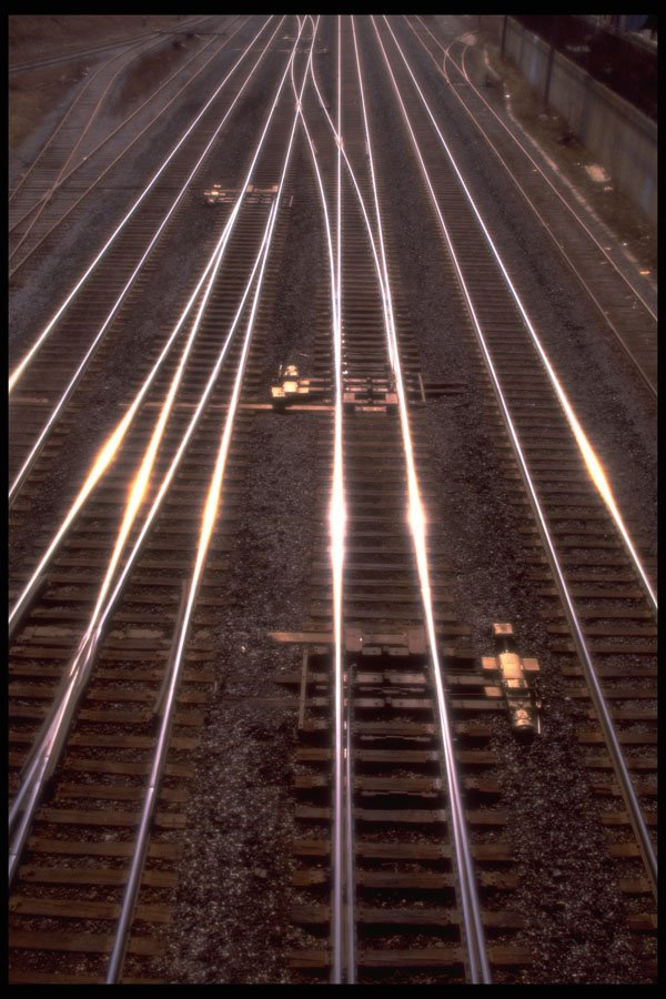 662045 Train Tracks A4 Photo Print