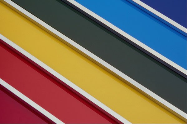 662056 Steel Rods On Multicolored Acrylic A4 Photo Print